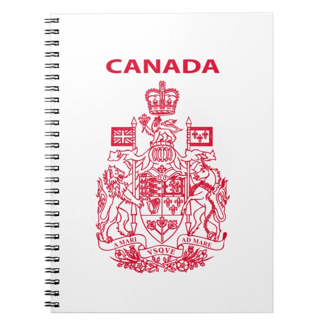 Cuaderno Emblema nacional de Canadá (Frente)