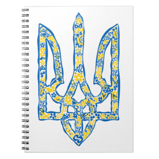 Cuaderno Emblema nacional ucraniano trident tryzub