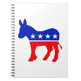 Cuaderno Emblema político Fiesta democrático (Donkey)