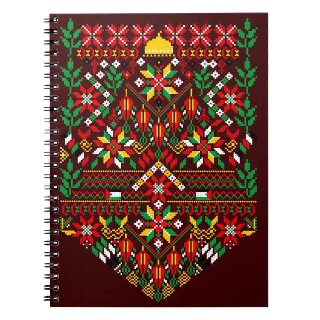 Cuaderno Embrodería tradicional de Palestina Tatreez (Frente)