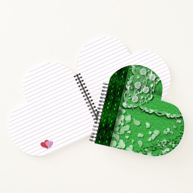 Cuaderno Emerald Dreams Trompe L'oeil Junk Journal Style  (Interior)