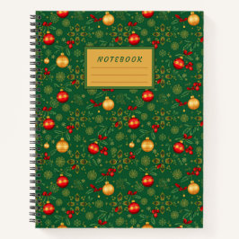 Cuaderno Emerald Green & Gold Christmas Hardcover Journal
