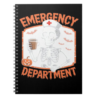 Cuaderno Emergency Department Funny Halloween Nurse Essenti