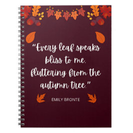 Cuaderno Emily Bronte Autumn Cita