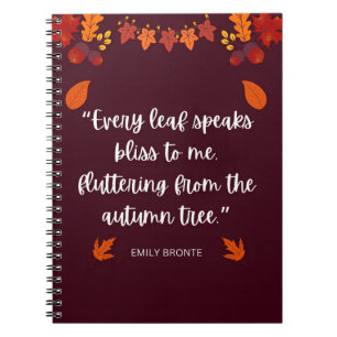 Cuaderno Emily Bronte Autumn Cita