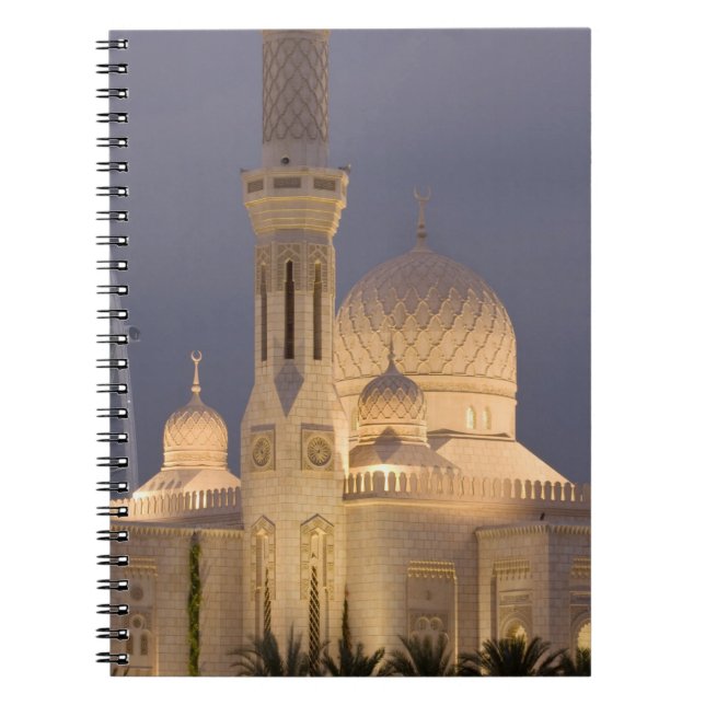 Cuaderno Emiratos Árabes Unidos, Dubai. Mezquita por la noc (Frente)