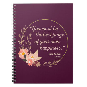 Cuaderno Emma De Jane Austen Cita I - Estilo Cuto