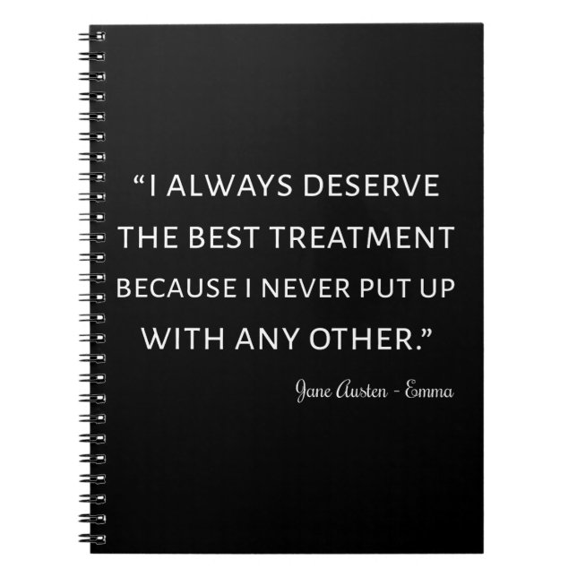 Cuaderno Emma De Jane Austen Cita II (Frente)