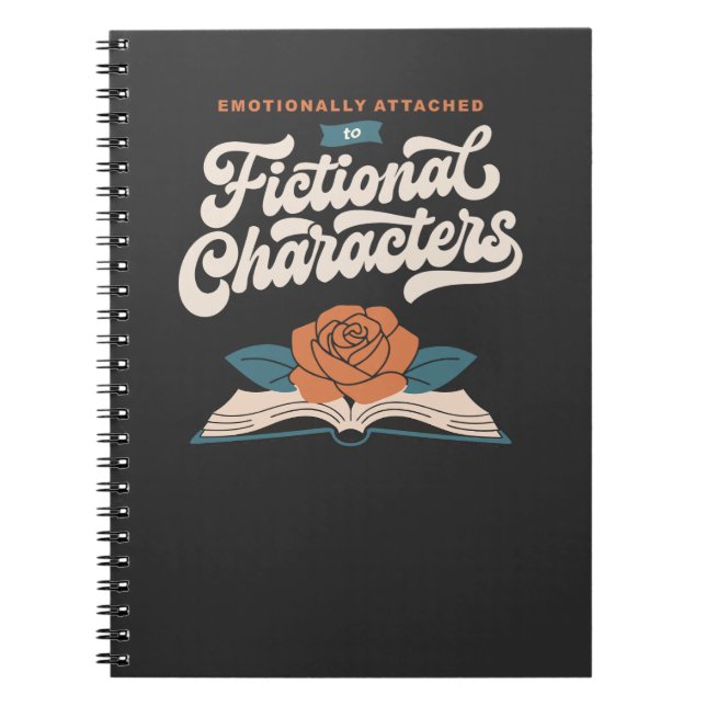 Cuaderno Emocionalmente Apegado a Personajes de Ficción  (Frente)