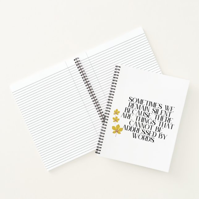 Cuaderno Emociones silenciosas - Profunda cita sobre sentim (Interior)