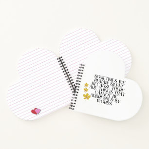 Cuaderno Emociones silenciosas - Profunda cita sobre sentim