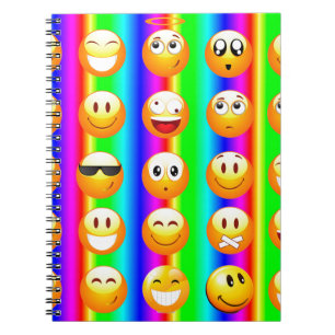 Cuaderno emoji arco iris
