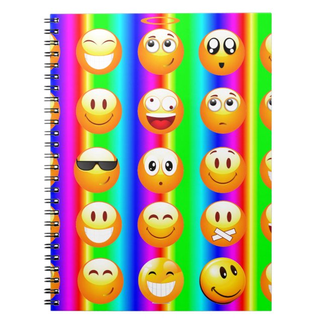 Cuaderno emoji arco iris (Frente)
