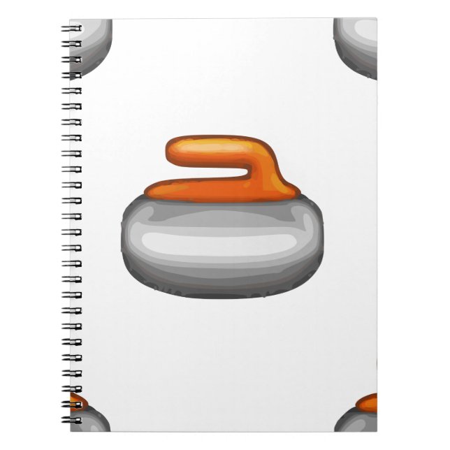 Cuaderno Emoji Curling Stone (Frente)