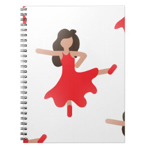 Cuaderno emoji de bailarín