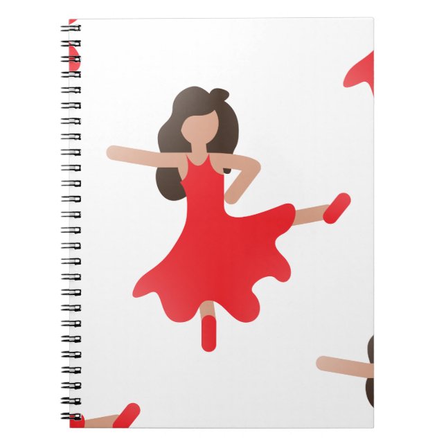 Cuaderno emoji de bailarín (Frente)