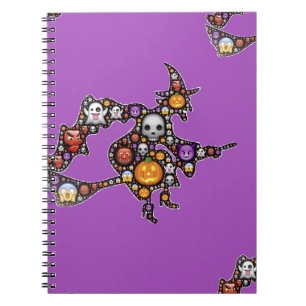 Cuaderno emoji de bruja