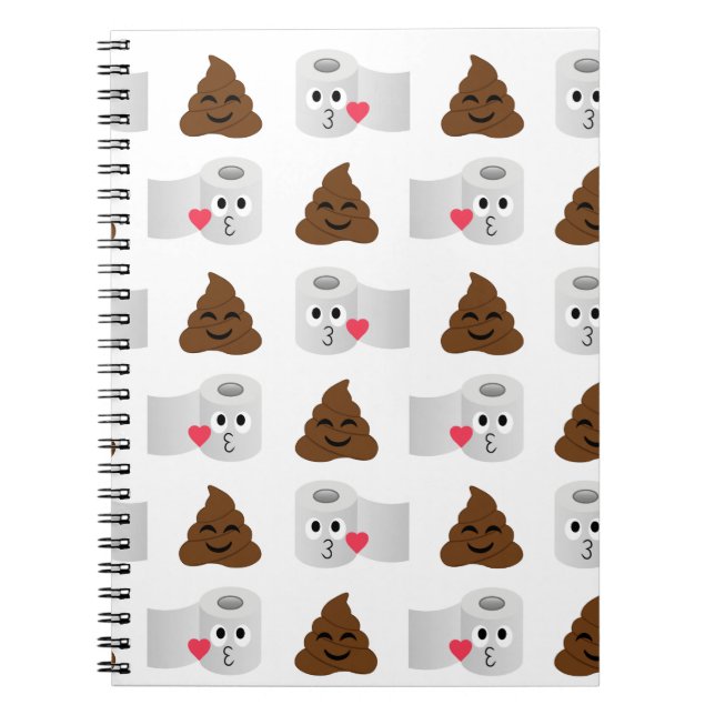 Cuaderno emoji de caca y papel higiénico (Frente)
