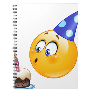 Cuaderno emoji de cumpleaños