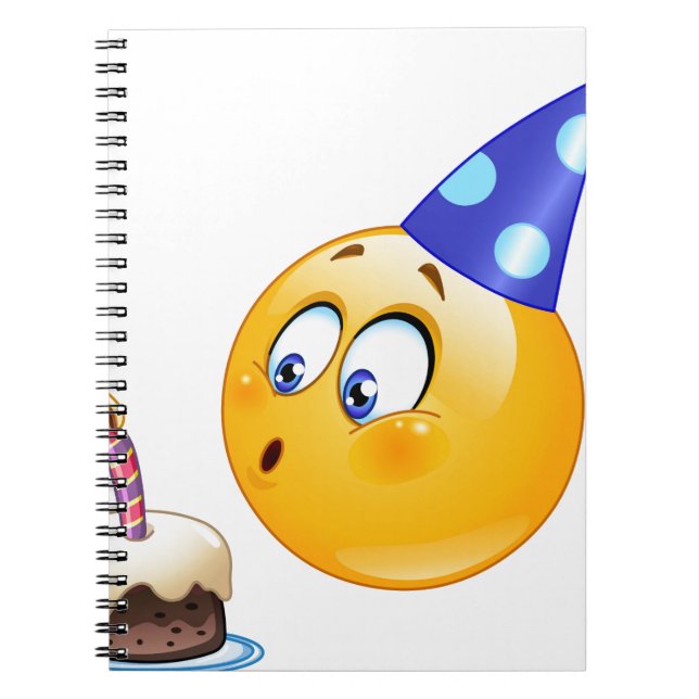 Cuaderno emoji de cumpleaños (Frente)