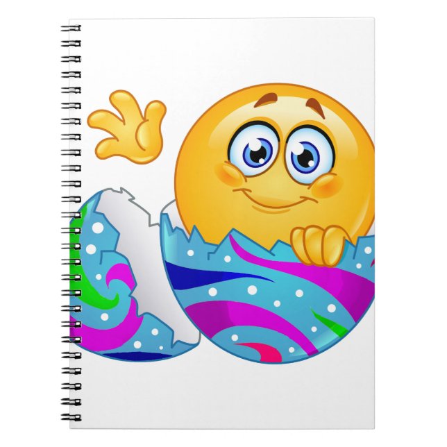Cuaderno Emoji de huevo de Pascua (Frente)