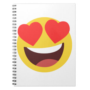 Cuaderno Emoji de ojos cardíacos