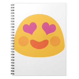 Cuaderno Emoji de ojos cardíacos