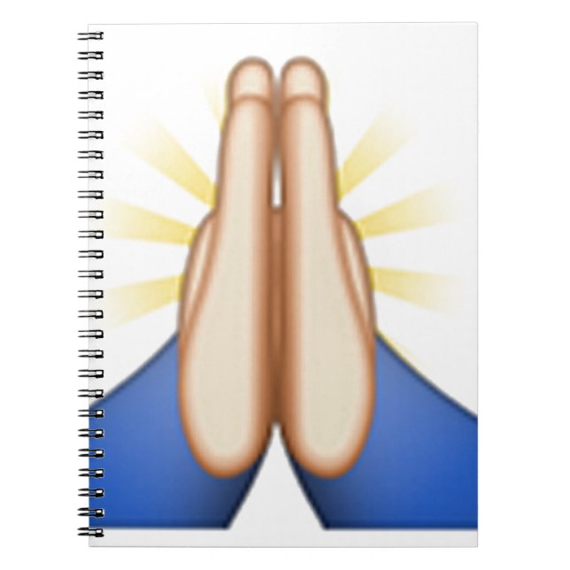 Cuaderno emoji de oración (Frente)