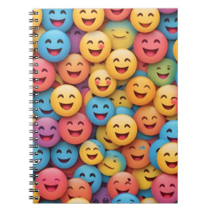 Cuaderno Emoji de sonrisa colorida