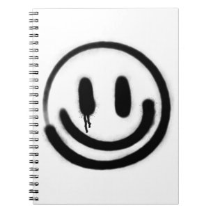 Cuaderno emoji de sonrisa triste