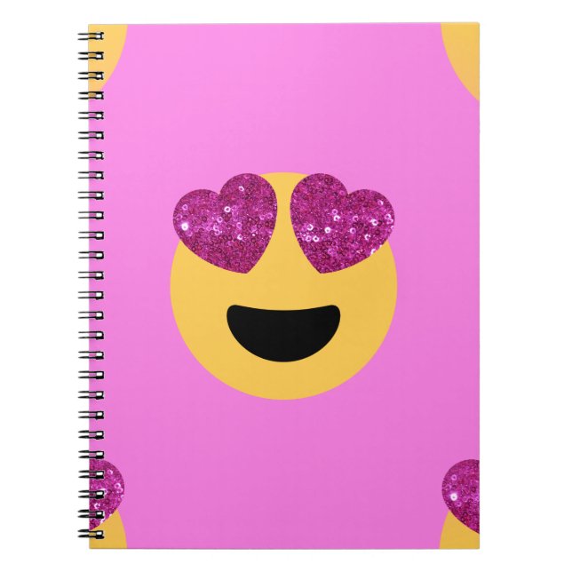 Cuaderno emoji del ojo del corazón (Frente)