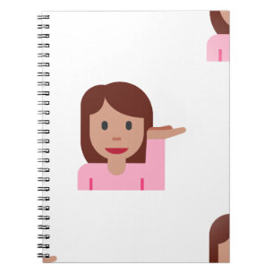 Cuaderno emoji femenina
