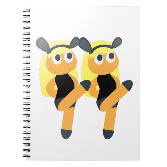 Cuaderno emoji gemela (Frente)