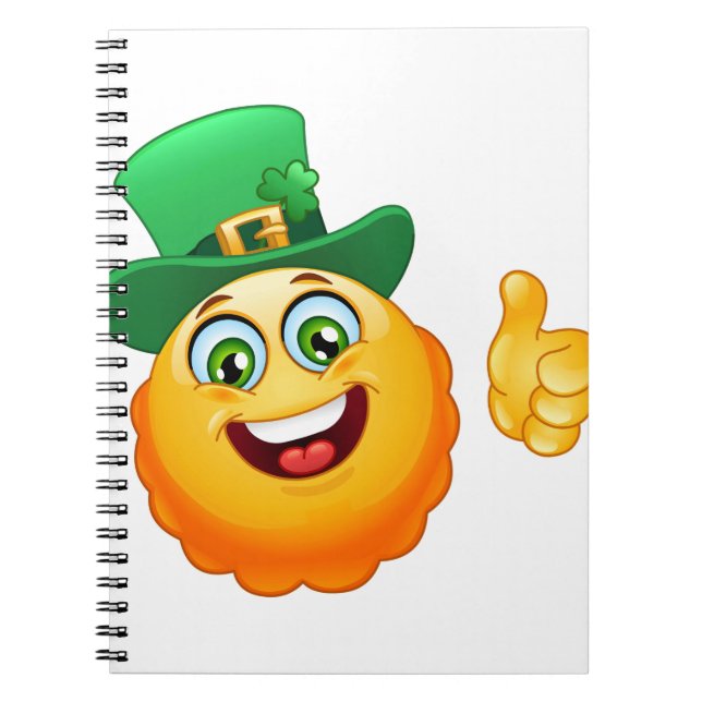 Cuaderno emoji leprechaun (Frente)