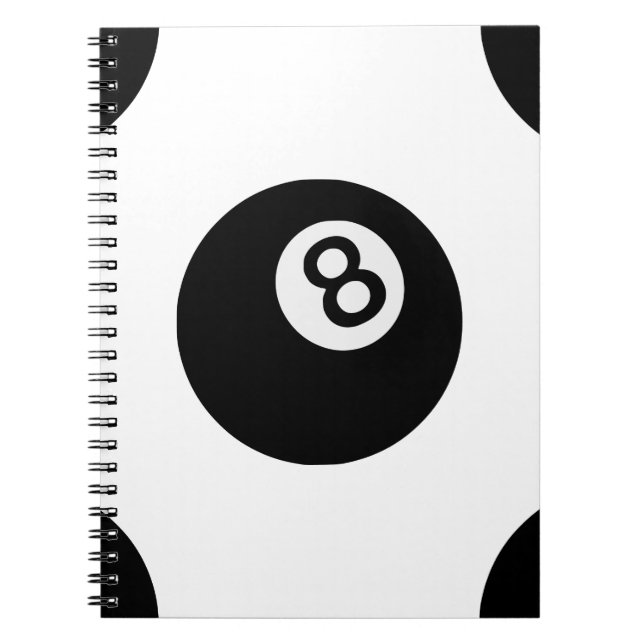 Cuaderno emoji ocho bolas (Frente)
