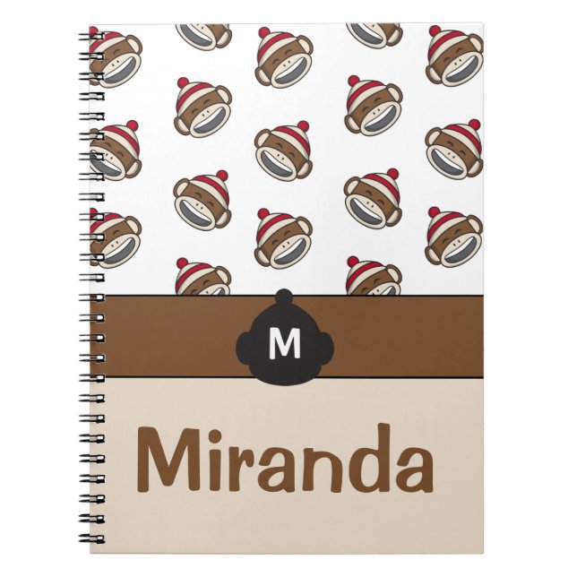 Cuaderno Emoji personalizada de monos de sonrisa grande (Frente)