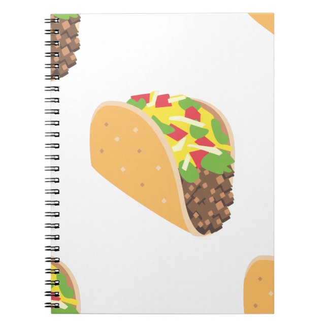 Cuaderno emoji taco (Frente)
