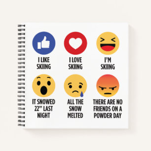 Cuaderno Emojis de esquí
