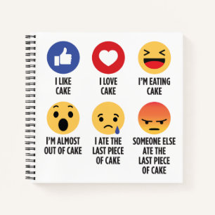 Cuaderno Emojis de pasteles