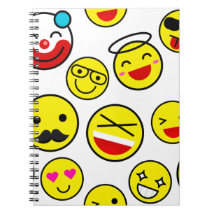 Cuaderno emojis de payasos divertidos