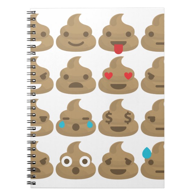 Cuaderno emojis de poop (Frente)