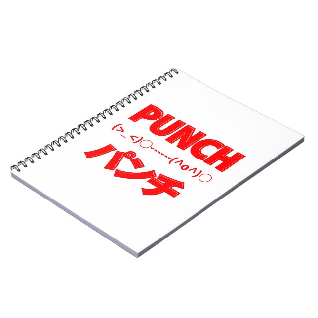 Cuaderno Emoticonos de punch japonés (Lado Izquierdo)