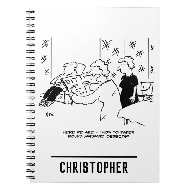 Cuaderno Empapelado y decoración de interiores Cartoon (Frente)