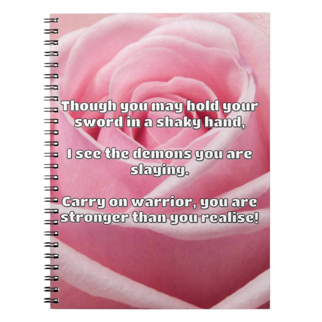 Cuaderno Empath Warrior Positive Citation Animation (Frente)