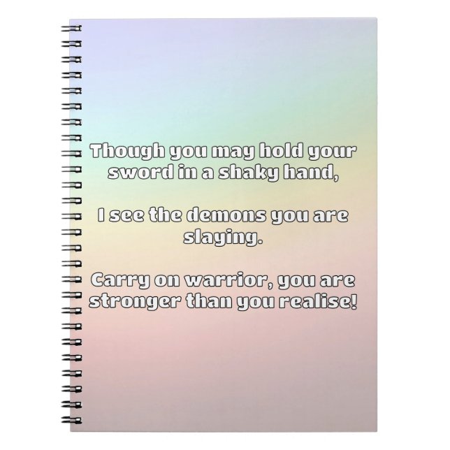 Cuaderno Empath Warrior Positive Citation Animation (Frente)