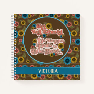 Cuaderno Empoderamiento de las mujeres retro de los años 60