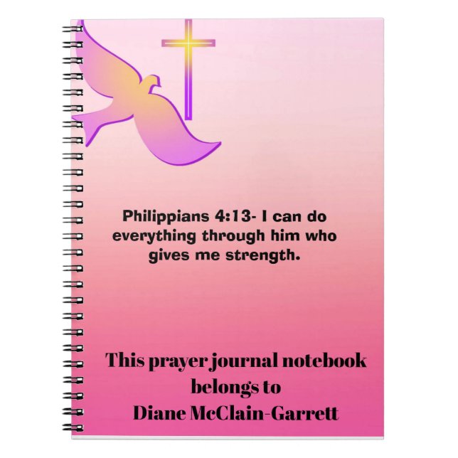Cuaderno "Empoderen su viaje espiritual con mi oración No (Frente)