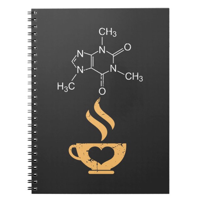 Cuaderno Empollones de la ciencia del amante del café del (Frente)