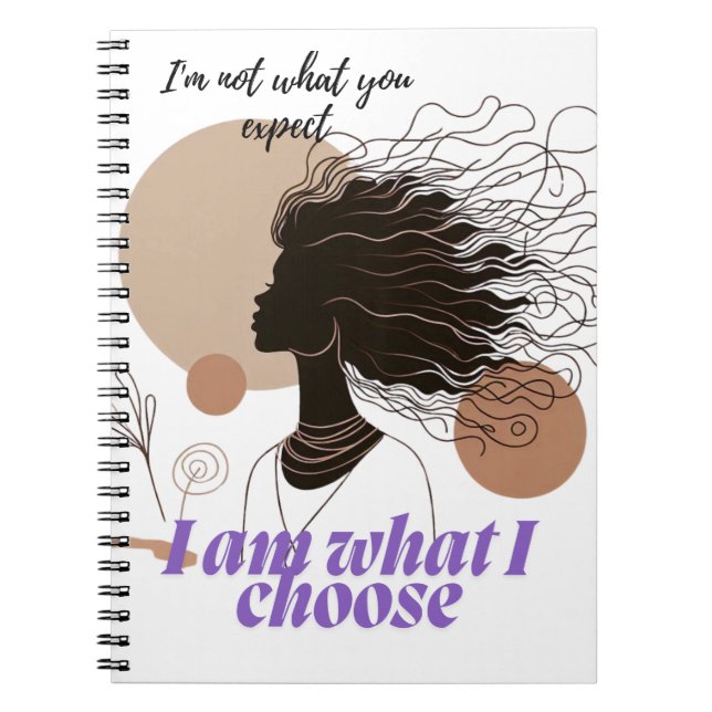 Cuaderno Empowered Woman Boho Art – I Am What I Choose (Frente)