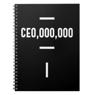 Cuaderno Emprendedor - CEO,000,000 Tee Negocio Divertido